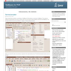 Terminal emulator (NetBeans for PHP)