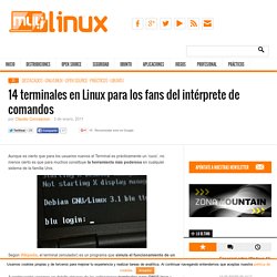 14 terminales en Linux para los fans del intérprete de comandos