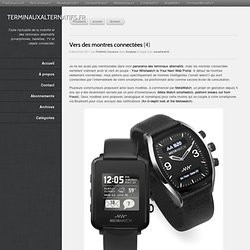 Vers des montres connectées - TerminauxAlternatifs.fr