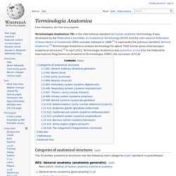 Terminologia Anatomica