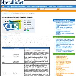 CES Terminology Decoded - Cary Tilds, GroupM - Cary Tilds - Musings from GroupM