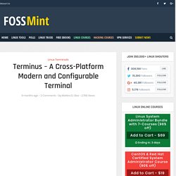 Terminus - A Cross-Platform Modern and Configurable Terminal