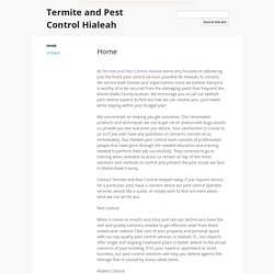 Termite and Pest Control Hialeah