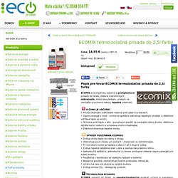 Ecoprodukt.sk-Ekologické produkty, šetrenie energie