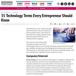 25 Tech Terms Every Entrepreneur Should Know