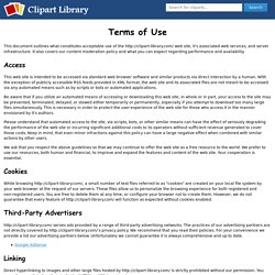 Terms of Use Clip Art Library