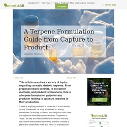 A Terpene Formulation Guide from Capture to Product