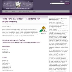 Terra Nova CAT6 Basic - Take Home Test (Paper Version)