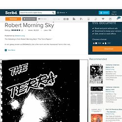 The Terra Papers by Robert Morning Sky