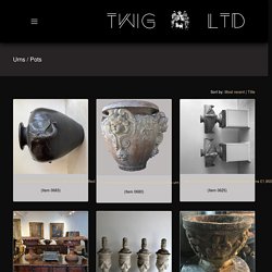 Garden Antiques, Large Terracotta Planters, Cast Iron Urns and Pedestals : Twig Antiques & Interiors, Tetbury, UK