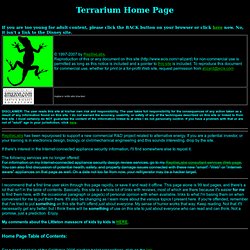 TERRARIUM HOME PAGE