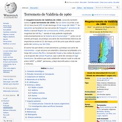 Wikipedia: Terremoto de Valdivia de 1960