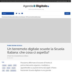 Un terremoto digitale scuote la Scuola Italiana: che cosa ci aspetta?