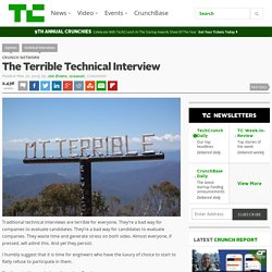 The Terrible Technical Interview