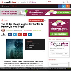 Top 10 des choses les plus terrifiantes du Darknet, le web illégal