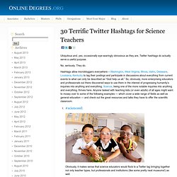 30 Terrific Twitter Hashtags for Science Teachers