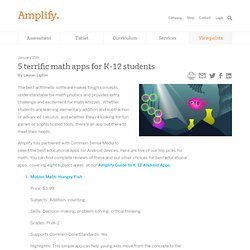 5 terrific math apps for K-12 students