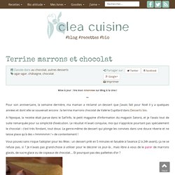 » Terrine marrons et chocolat