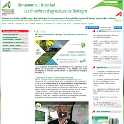 PCAET - l’agriculture s’engage à vos côtés - Chambres d'Agriculture de Bretagne