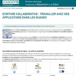 CRDP de Franche-Comté : Écriture collaborative #2