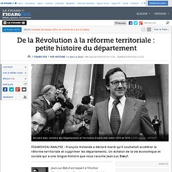De la Révolution à la réforme territoriale : petite histoire du département