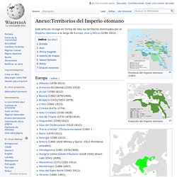 Anexo:Territorios del Imperio otomano