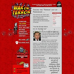 War on Terror, the board game : The definition of terrorism
