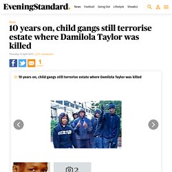 10 years on, child gangs still terrorise estate where Damilola Taylor was killed