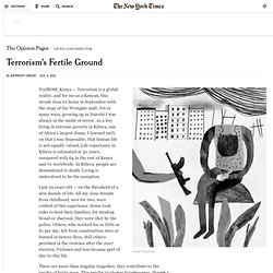 Terrorism’s Fertile Ground