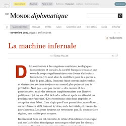 Attentats terroristes : la machine infernale, par Serge Halimi (Le Monde diplomatique, novembre 2020)