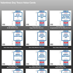 Tesco Value Cards - Valentines Day