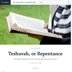 Teshuvah, or Repentance