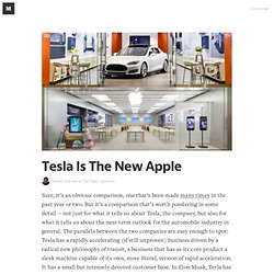 esla Is The New Apple — The Tesla Collection