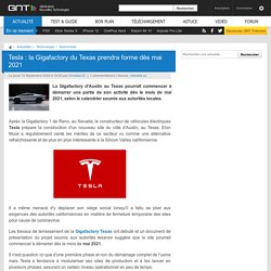 Tesla : la Gigafactory du Texas prendra forme dès mai 2021