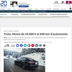 Tesla: Moins de 25.000 $ et 840 km d’autonomie