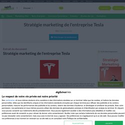 Tesla et sa stratégie marketing by Elon Musk
