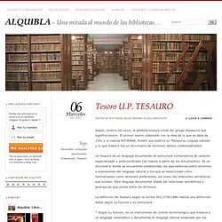 Tesoro U.P. TESAURO « ALQUIBLA