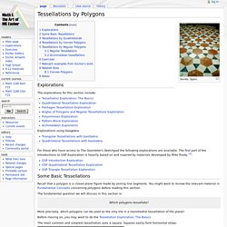 Tessellations by Polygons - EscherMath