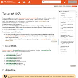 OCR Tesseract description