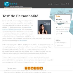 Test de personnalité