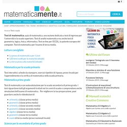 Test e quiz - Matematicamente