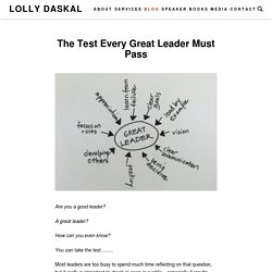 The Test Every Great Leader Must Pass