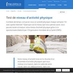 Test de niveau d'activité physique