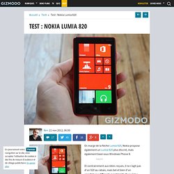 Test : Nokia Lumia 820