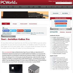 Test du mini PC SolidRun CuBox Pro