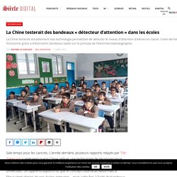 La Chine testerait des bandeaux "détecteur d'attention" dans les écoles