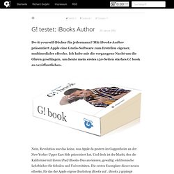 G! testet: iBooks Author