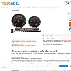 Test de débit ADSL : Testez la vitesse réelle de votre connexion