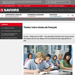 Testez votre niveau de français