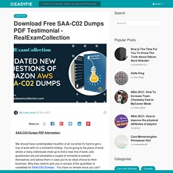 Pass Amazon SAA-C02 Dumps in first shot - RealExamCollection